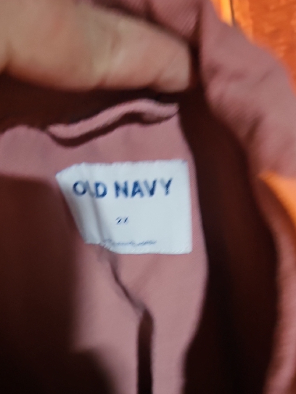 Old Navy Pink Denim Jacket Women Size 2x - Picture 5 of 5